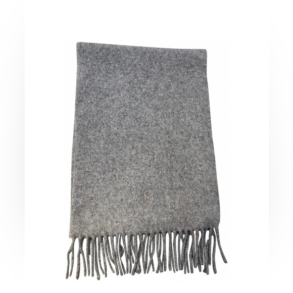 Polo Ralph Lauren Cashmere Fringe Scarf Made In Italy NWT